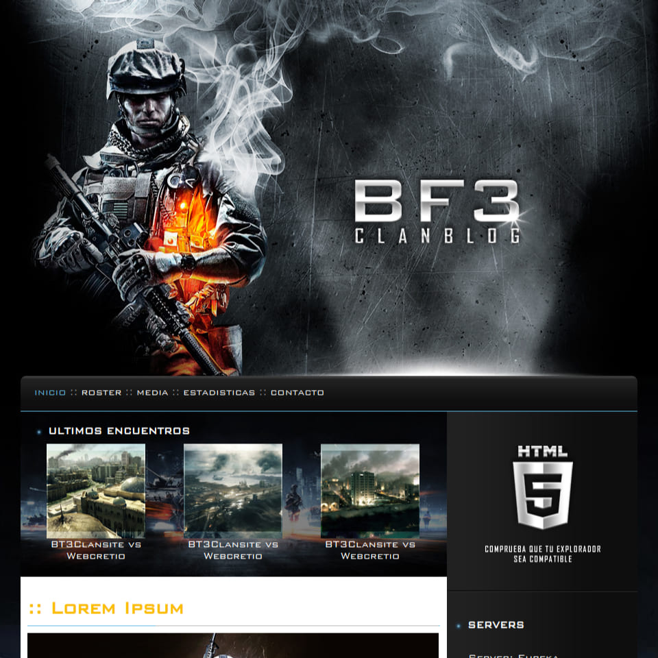 Hero and latest news section